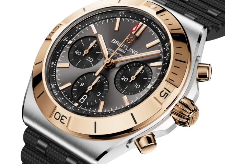 BREITLING クロノマット B01クロノグラフ42 アンスラサイト文字盤 ラバーストラップ UB0158101B1S1
