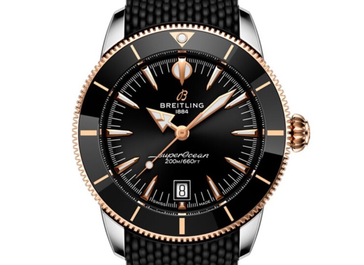 BREITLING スーパーオーシャン ヘリテージ B31 オートマチック 42 ブラック文字盤 ステンレススティール & 18Kレッドゴールド UB3111241B1S1