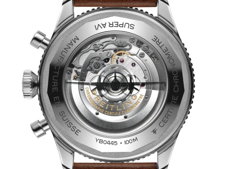 BREITLING スーパー アヴィ B04 クロノグラフ GMT 46 モスキート ブラック文字盤 YB04451A1B1X1