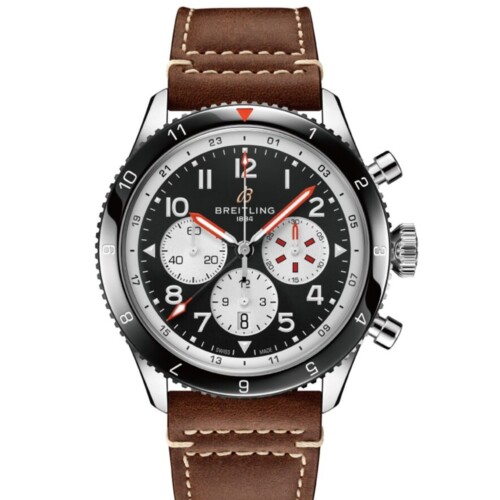 BREITLING スーパー アヴィ B04 クロノグラフ GMT 46 モスキート ブラック文字盤 YB04451A1B1X1