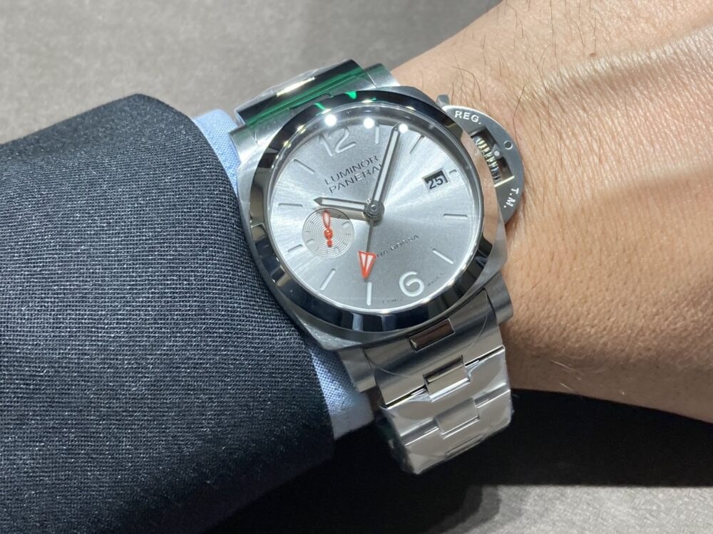 パネライ ルミノール ルナ・ロッサ GMT PAM01791 着用写真